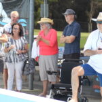 Greg Bellwood Timing Bryn With Family Looking On MND Swim