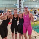 Hobart Aquatic Relay Team: Penny, Jenny, Diane, Gabby